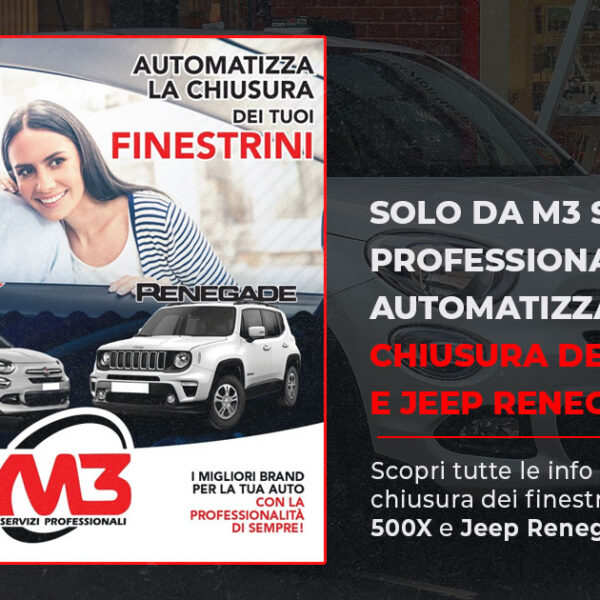 M3 Servizi Professionali automatizza la tua 500x o Jeep Renegade